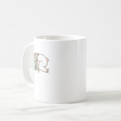 Niedlich Mochi Peach Cat Kaffeetasse (Vorderseite Links)