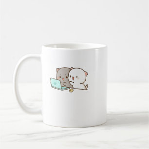 Niedlich Mochi Peach Cat Kaffeetasse