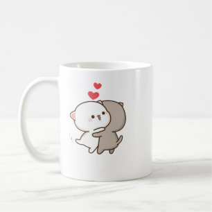 Niedlich Mochi Peach Cat Kaffeetasse