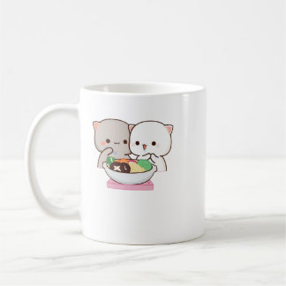 Niedlich Mochi Peach Cat Kaffeetasse