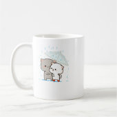 Niedlich Mochi Peach Cat Kaffeetasse (Links)
