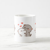 Niedlich Mochi Peach Cat Kaffeetasse (Mittel)