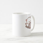 Niedlich Mochi Peach Cat Kaffeetasse (VorderseiteRechts)