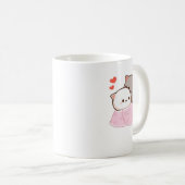 Niedlich Mochi Peach Cat Kaffeetasse (VorderseiteRechts)