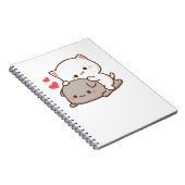 Niedlich Mochi Peach Cat Notizblock (Rechte Seite)