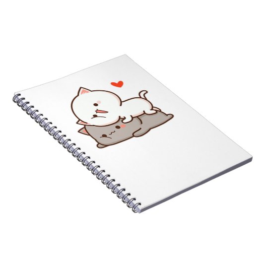 Niedlich Mochi Peach Cat Notizblock (Rechte Seite)