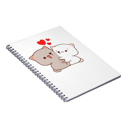 Niedlich Mochi Peach Cat Notizblock (Rechte Seite)