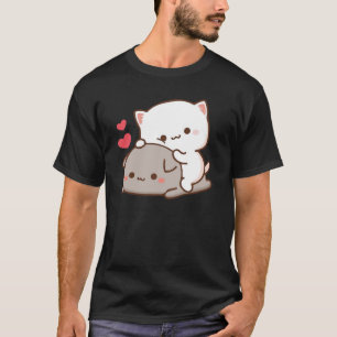 Niedlich Mochi Peach Cat T-Shirt