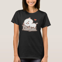 Niedlich Mochi Peach Cat T-Shirt