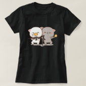Niedlich Mochi Peach Cat T-Shirt (Design vorne)