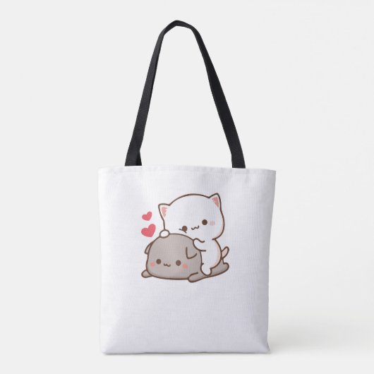 Niedlich Mochi Peach Cat Tasche (Rückseite)