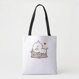 Niedlich Mochi Peach Cat Tasche