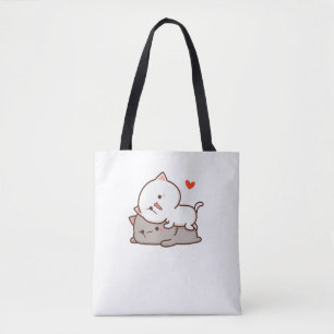 Niedlich Mochi Peach Cat Tasche