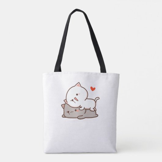 Niedlich Mochi Peach Cat Tasche (Rückseite)