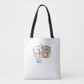 Niedlich Mochi Peach Cat Tasche (Vorderseite)