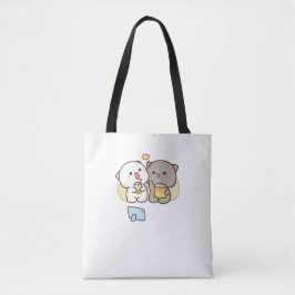 Niedlich Mochi Peach Cat Tasche