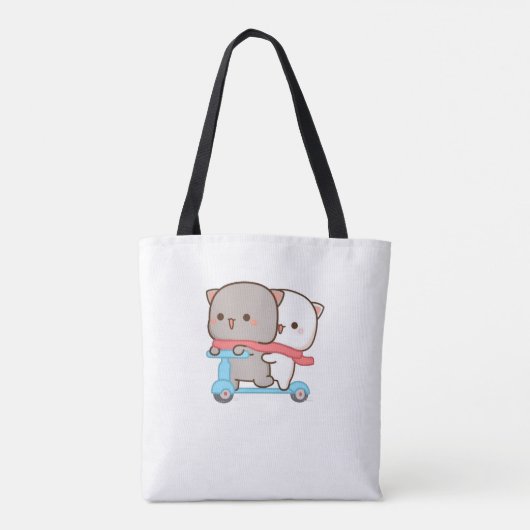 Niedlich Mochi Peach Cat Tasche (Rückseite)