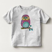 Niedlich Mod Animal Owls Kleinkind T - Shirt Gesch (Vorderseite)