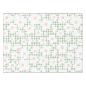Niedlich Modern Daisy Pattern auf Sage Gingham Kar Tischdecke (Vorderseite (Horizontal))