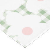 Niedlich Modern Daisy Pattern auf Sage Gingham Kar Tischdecke (Schrägansicht)