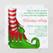 Niedlich Modern Elf Shoe Weihnachten Party Einladu Einladung (Vorne/Hinten)