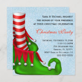 Niedlich Modern Elf Shoe Weihnachten Party Einladu Einladung (Vorne/Hinten)