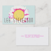 Niedlich-modern-floral Visitenkarte (Vorne/Hinten)