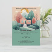 Niedlich Modern Forever Zuhause Adoption Foster Sh Einladung (Stehend Vorderseite)