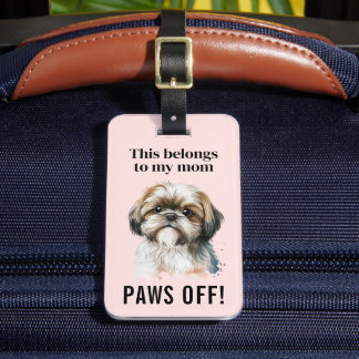 Niedlich Modern Funny Shih Tzu Dog Lover Gepäckanhänger