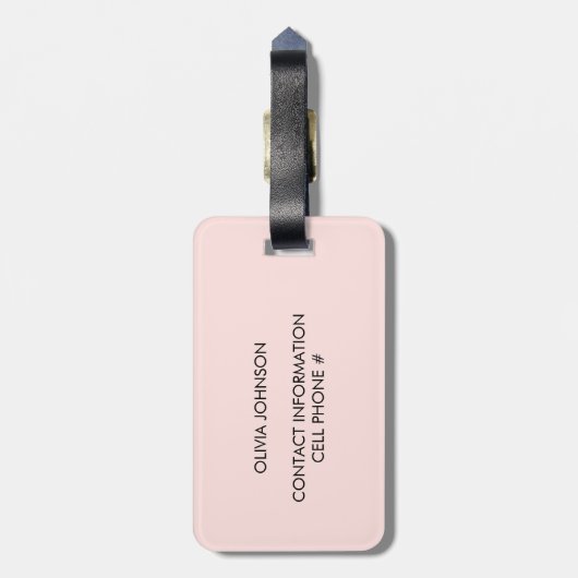 Niedlich Modern Funny Shih Tzu Dog Lover Gepäckanhänger (Rückseite vertikal)