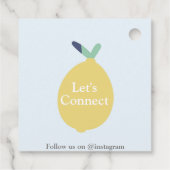 Niedlich Modern Lemon Vielen Dank für Ihr Unterneh Geschenkanhänger (Rückseite)