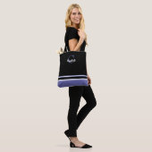 Niedlich-Modern-Monogramm-Name Erstschwarz Tasche (Am Model)