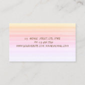 Niedlich-modern,Ombre, Cupcake Hörnchen Bäckerei Visitenkarte (Rückseite)