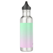 Niedlich Modern Rainbow-Farbverlaufsname Edelstahlflasche (Links)