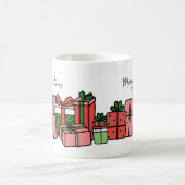 Niedlich Modern Red Pink Weihnachten Kaffeetasse (Mittel)