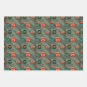 Niedlich Modern Scandi bauble Muster Weihnachten Geschenkpapier Set (Vorderseite 3)