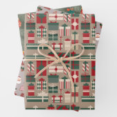 Niedlich Modern Scandi bauble Muster Weihnachten Geschenkpapier Set (Beispiel)