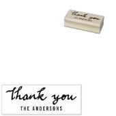 Niedlich Modern Wedding Danke Typografie Gummistempel (Stempel)