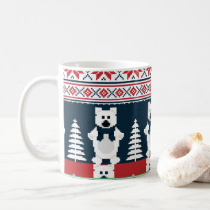 Niedlich & modern Weihnachtsschneemann gegossen Kaffeetasse