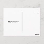 Niedlich Moderne Blume Blau und Rosa Vielen Dank Postkarte (Rückseite)