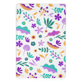 Niedlich Moderne Blume und Blätter Mini Klemmbrett (Rückseite)