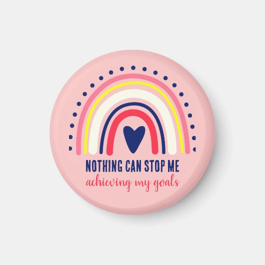 NIEDLICH MODERNE BOHO RAINBOW INSPIRATIONELLE QUOT MAGNET (Vorne)