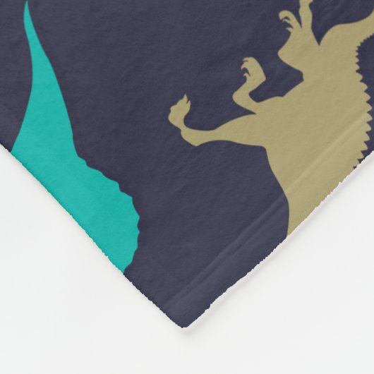 Niedlich-Moderne bunte Fun Dinosaurier Kindermuste Fleecedecke (Ecke)