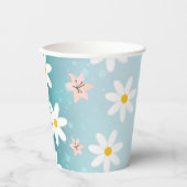 Niedlich Moderne Daisy Lilie Blume Rustikal nahtlo Pappbecher (Vorderseite)