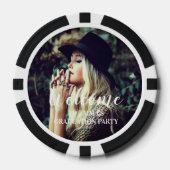 Niedlich-Moderne Foto Graduation Party Pokerchips (Vorderseite)