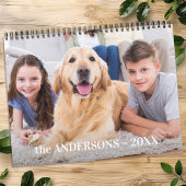 Niedlich Moderne Haustierfamilie Hund Personalisie Kalender