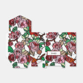 Niedlich Moderne, helle rote Blume Geschenkschachtel (Ungefaltet)