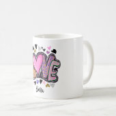 Niedlich Moderne Künstlerische LIEBE - Valentinsta Kaffeetasse (VorderseiteRechts)