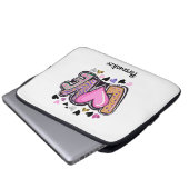 Niedlich Moderne Künstlerische LIEBE - Valentinsta Laptopschutzhülle (Vorne Knopf)