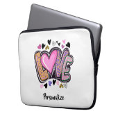 Niedlich Moderne Künstlerische LIEBE - Valentinsta Laptopschutzhülle (Vorderseite Links)